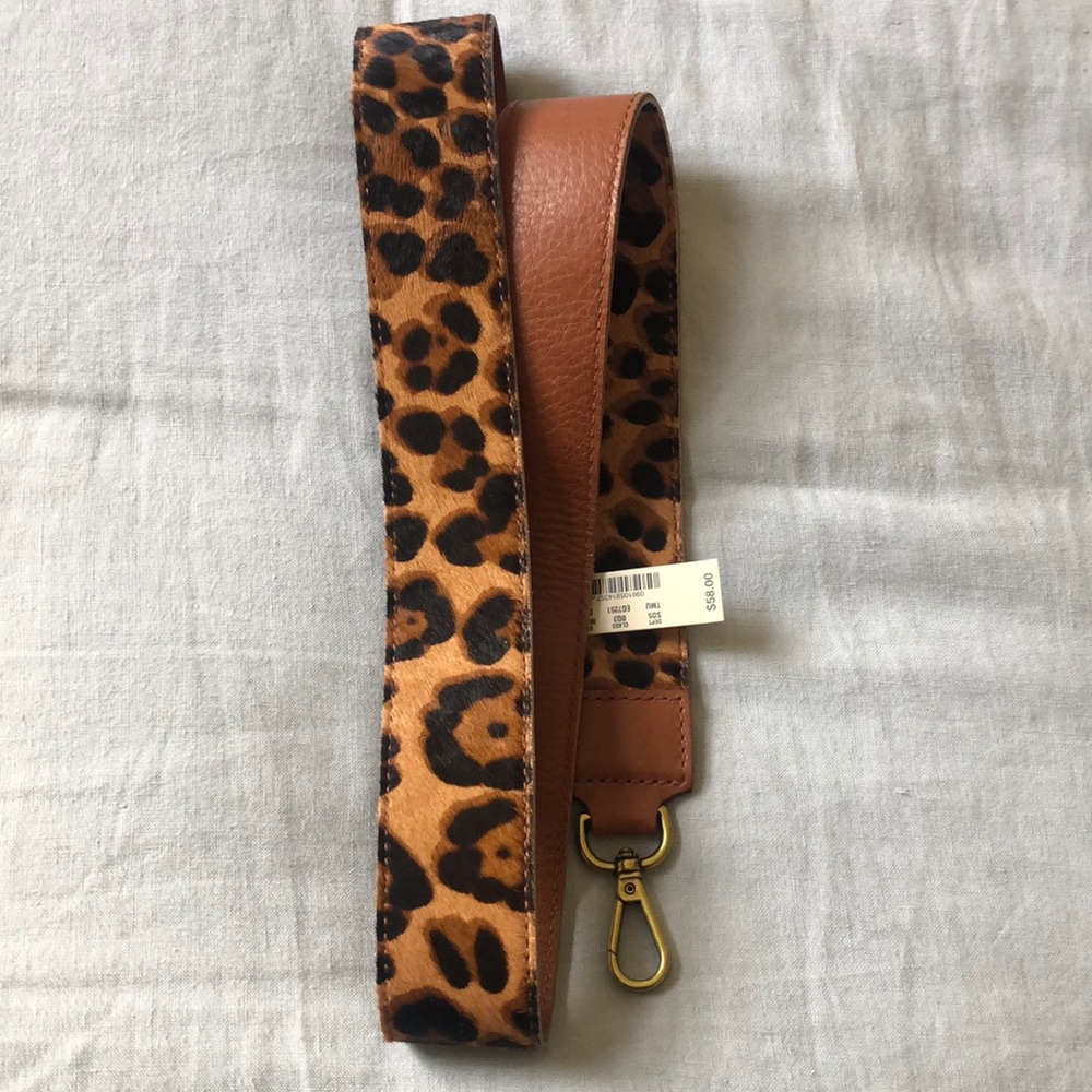 Cheetah Print Bag Strap